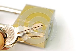 House lock key. photo