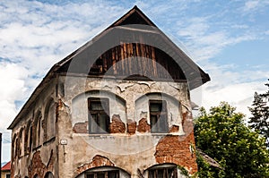 Old house with old facade