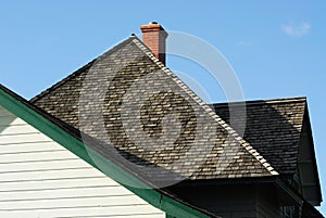 Old house roof