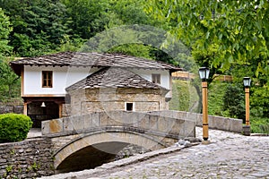 Old house and a stone bridge, Etara, Bulgaria