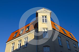 Old house in the streets of TÃÂ¸nder in Denmark photo