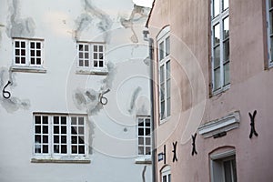 Old house in the streets of TÃ¸nder in Denmark