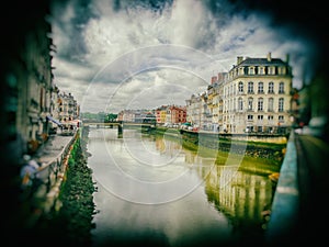 Old Houses along Nive River, Bayonne