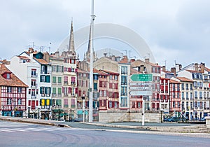 Old Houses along Nive River, Bayonne