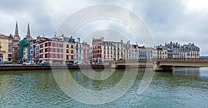 Old Houses along Nive River, Bayonne