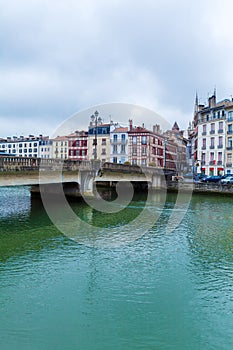 Old Houses along Nive River, Bayonne