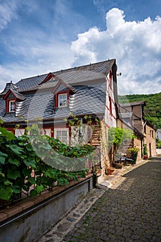 Old houses in Beilstein on the Moselle, Germany