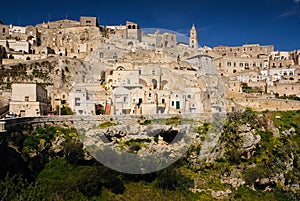 Old town. Matera. Basilicata. Apulia or Puglia. Italy