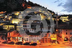 The old houses of Berat on Albania