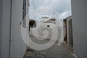 Old houses, built in the 16th-18th centuries, are found in ancient Lindos. Rhodes Island, Dodecanese, Greece