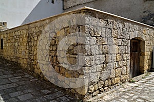 Old houses built in the rock