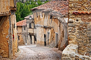 Old houses in Calatanazor, Soria, Spain photo