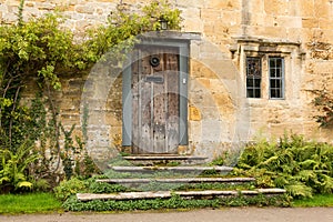 Old houses in Cotswold district of England