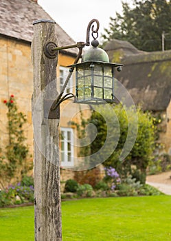 Old houses in Cotswold district of England