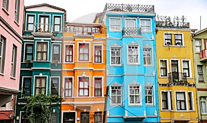 Old Houses in Fener District, Istanbul, Turkey