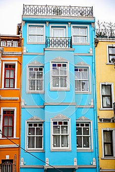 Old Houses in Fener District, Istanbul, Turkey