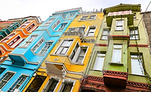 Old Houses in Fener District, Istanbul, Turkey