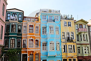 Old Houses in Fener District, Istanbul, Turkey