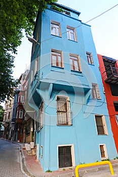 Old Houses in Fener District, Istanbul, Turkey