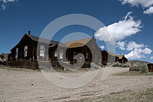 Old houses in the ghost town of Bodie