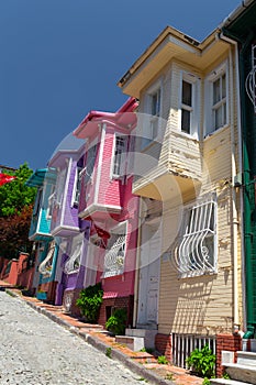 Old Houses in Kariye District, Istanbul, Turkey