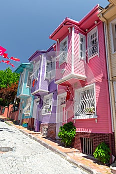 Old Houses in Kariye District, Istanbul, Turkey