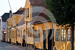 Old houses in koege Denmark