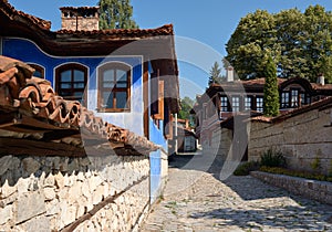 Old houses in Koprivshtitsa, Bulgaria photo