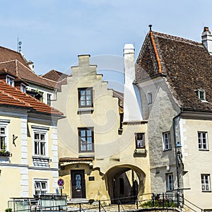 Old houses in medieval town of Krems photo