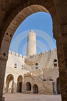 Old houses in medina in Sousse, Tunisia