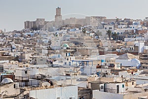 Old houses in medina in Sousse, Tunisia