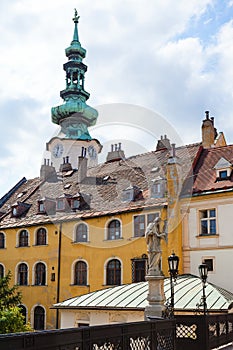 Old houses on Michalska street in Bratislava