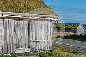 Old houses from Pomor trade in Hamningberg in Finnmark, Norway