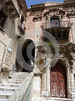 Old houses in Ragusa Ibla