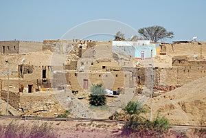 Old houses in Sahara desert