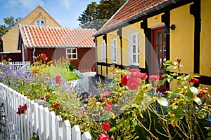 Old houses in Skagen, Denmark photo