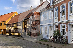 Old Houses at Skippergade, Nyborg, Denmark