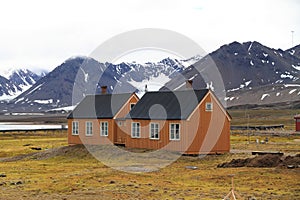 Norway, Spitsbergen/Ny-Ãâ¦lesund: Two London Houses photo