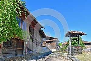 Old houses and streets in a traditional village