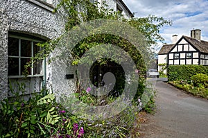 Old houses in uk, timber framed and old window