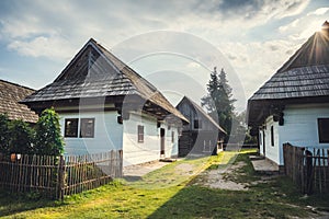 Old Houses in a Village