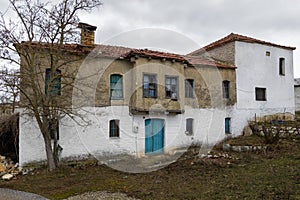 Old houses in Vrontero village, Prespes lakes region, Florina, Greece