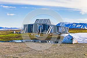 Old hunting hut at Svalbard