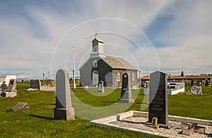 Old Iceland church and cemetery