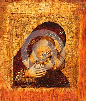 Old icon of Mother of God