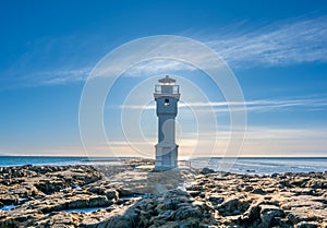 Old inactive Arkranes lighthouse, Iceland