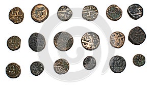 Old Indian Copper Coins of Islamic Sultanates