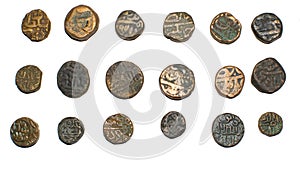 Old Indian Copper Coins of Islamic Sultanates