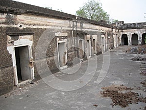 Old indian fortress . Barracks for soldiers.