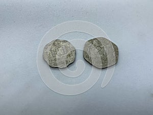 Old Indian rare coins of 10 paise and 20 paise